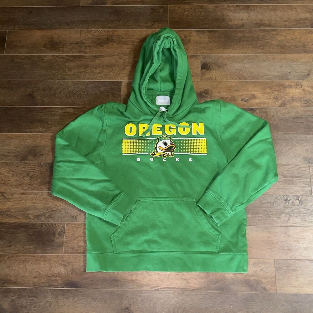 University of Oregon Ducks Sweatshirt Hoodie Mens Size Large by Captivating